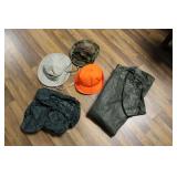 HUNTING HATS & RAIN SUIT