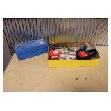 POWDER HORN, BULLETS, SPORTSMAN ITEMS ETC.