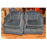 PAIR OF BRACEWELL FURNITURE CO. UPHOLSTERED CHAIRS