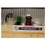 GLASS KITCHEN JARS, BUFFALO, NY MILK BOTTLE ETC.