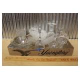GLASS BELLS & ASSORTED GLASSWARE