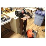 SHOP-TEK 6" BENCH GRINDER W/ HEAVY PEDESTAL