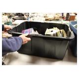 TOTE OF ASSORTED TOOLS & MORE