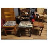 (3) WOODEN CHAIRS