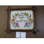 HAVE A GOOD DAY NEEDLEPOINT FRAMED PICTURE