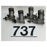 (3) FOX 29 & (1) FOX 40 ENGINES