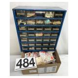 ORGANIZER W/MISC SMALL PLANE PARTS