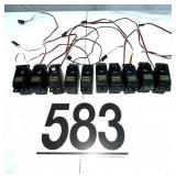 (10) FUTABA S3003 SERVOS