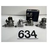 VARIOUS O.S. MAX ENGINES