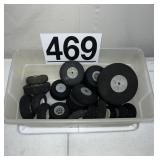 LOT OF AIRPLANE WHEELS