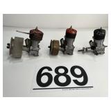 (3) MCCOY 35 ENGINES
