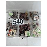 LOT OF SWITCH MOUNTS & SERVO CONNECTORS