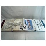 (2) BINDERS OF PLANS, PICTURES & DIAGRAMS