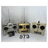 (1) FUTABA & (2) TOWER HOBIES RC CONTROLLERS