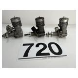 (3) ENYA 29 ENGINES