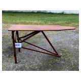 NICE OLD FOLDING WOODEN IRONING BOARD