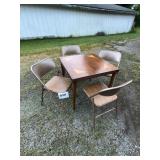 CARD TABLE & (4) CHAIRS