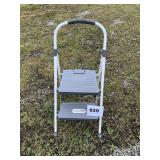 TWO STOP METAL STEP LADDER