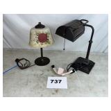 (2) ROOM LAMP AND DESK LAMP