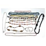 LOT OF BEADED NECKLACES