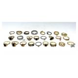 (25) MISC COSTUME JEWELRY RINGS
