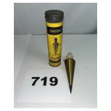 GENERAL 16OZ. SOLID BRASS PLUMB BOB