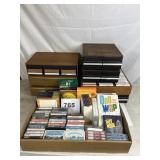 LARGE LOT OF CASETTE TAPES & STORAGE UNITS
