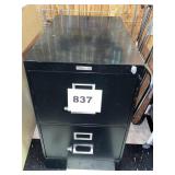 HEAVY TWO DRAWER STEEL FILE CABINET