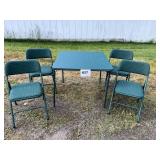 CARD TABLE & (4) CHAIRS