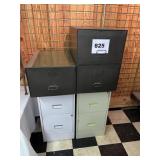 (2) FILE CABINETS & (3) FILE DRAWERS