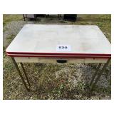 ONE DRAWER ENAMEL TOP TABLE