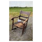 QUARTERSAWN OAK ROCKING CHAIR