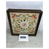 HAND STITCHED QUARTZ CLOCK
