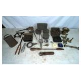 COWBELL, TINS, & MORE OLD ITEMS