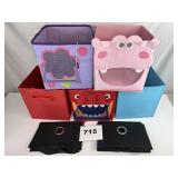 (7) COLLAPSABLE STORAGE BOXES