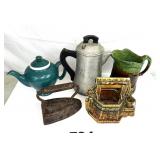 MCCOY WELL MAJOLICA PITCHER & MORE