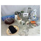 LOT OF COLLECTABLE GLASSWARES ETC.