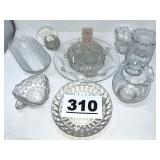 LOT MISC CLEAR GLASS & MORE