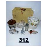 LOT MISC GLASSWARE, CROCK & MORE