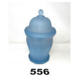 INDIANA GLASS APOTHECARY IN SATIN BLUE FROST