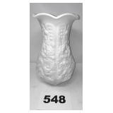 IMPERIAL GLASS POPPY PUFFY MILK GLASS VASE
