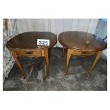 PAIR OF MATCHING END TABLES