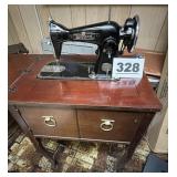 PRECISION WIZARD SEWING MACHINE IN CABINET