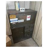(3) DRAWER, (2) DOOR METAL SHOP CABINET