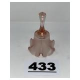 FENTON PINK BELL W/CLANGER