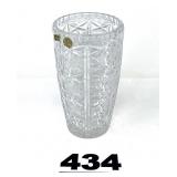 BOHEMIAN CRYSTAL HANDCUT VASE