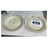 (1) LONGABERGER AND (1)  FP PIE DISHES