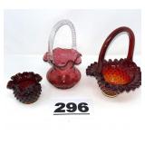 FENTON LOT 3PCS