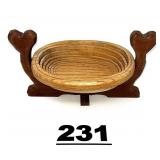 FOLK ART STYLE DISH