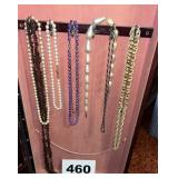 LOT OF COSTUME JEWELRY NECKLACES AND CHAINS